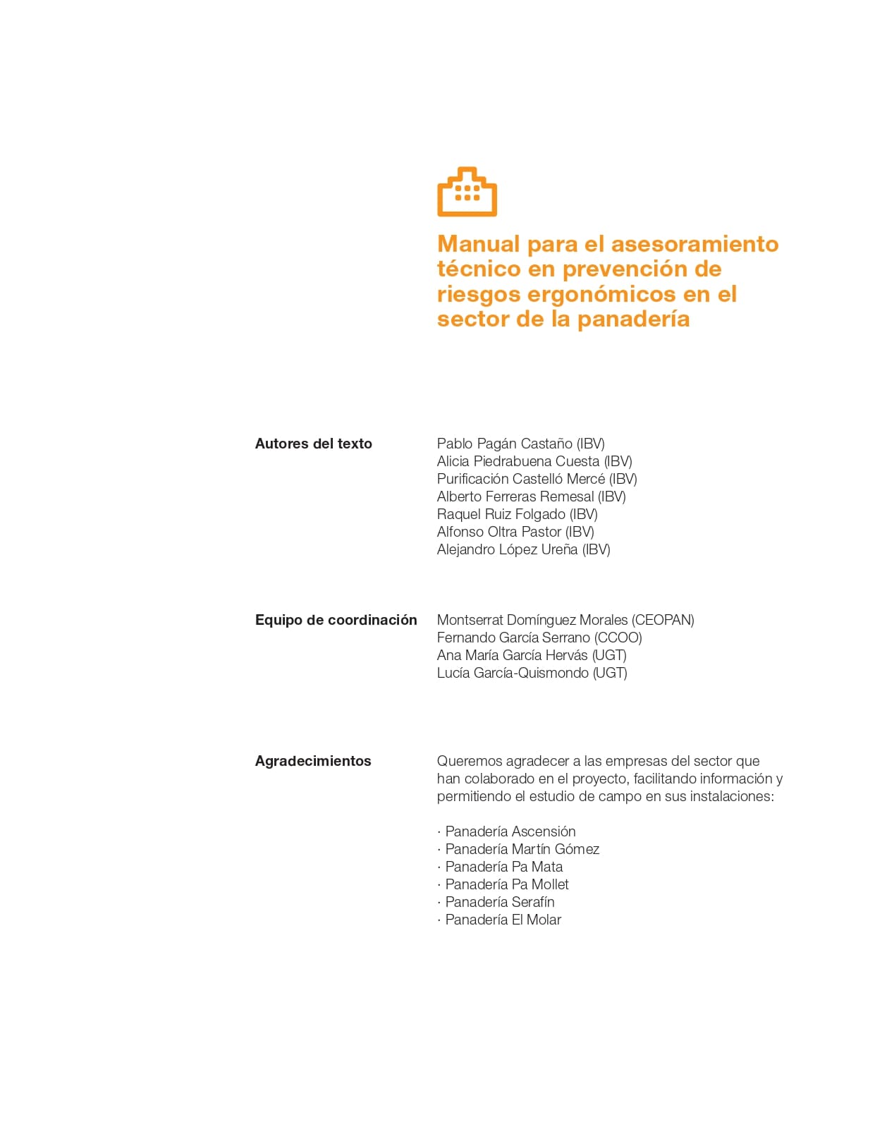 Manual Prevencion de riesgos ergonomicos sector panaderia 2