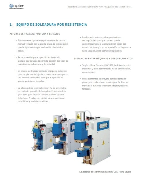 Ergonomía en el sector del metal: recomendaciones en el uso de maquinaria 1