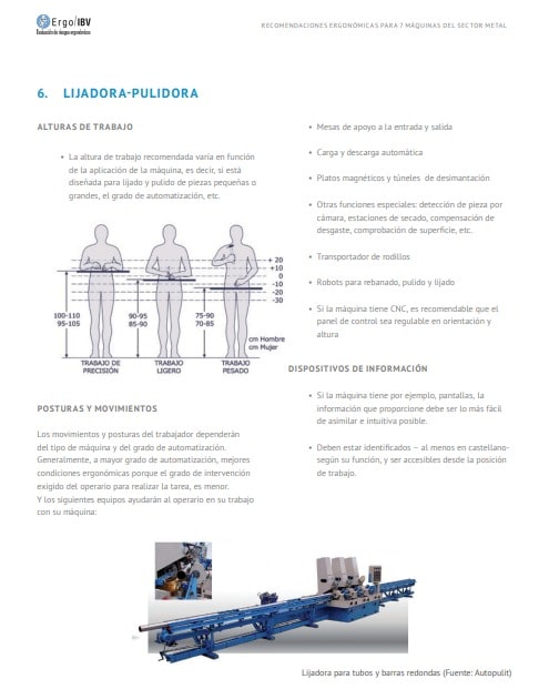 Ergonomía en el sector del metal: recomendaciones en el uso de maquinaria 7